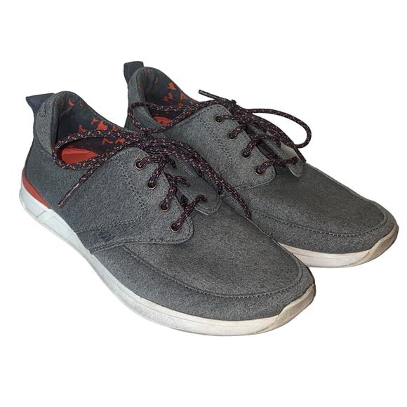 Reef Rover Low Grey Lace Up Casual Sneakers 8 - Picture 1 of 10
